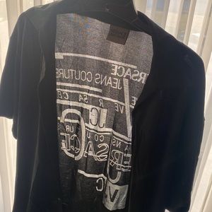 VERSACE JEANS COUTURE shirt sz. L. Laser burned logo in the back. Super cool.